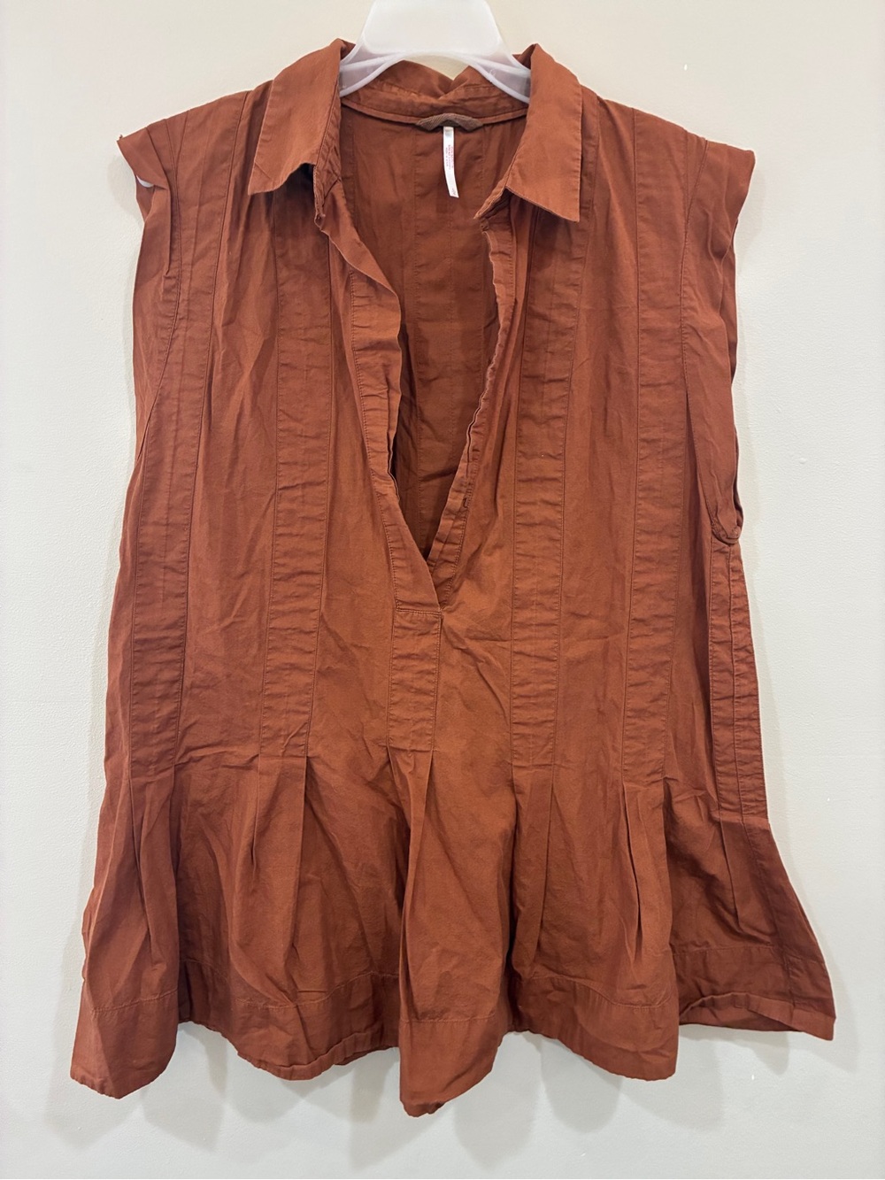 Free People Naomi Mini
Dress 100% Cotton
Brown Orange Rust
Sleeveless Size L
